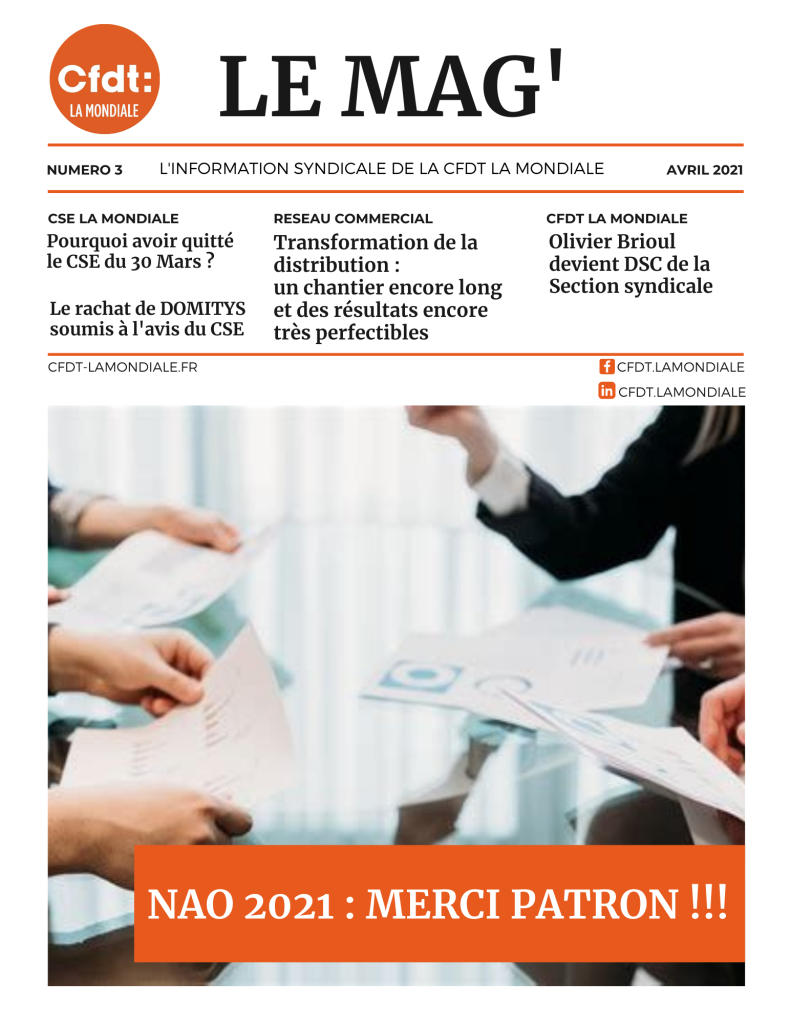 Le Mag’ n°3 – Avril 2021